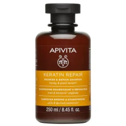 Champú Keratin Repair Nutritivo y Reparador para Cabello Seco y Dañado