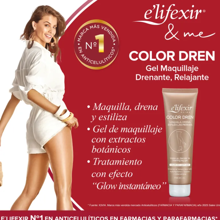 Color Dren Crema Maquillaje para Piernas Drenante Estiliza