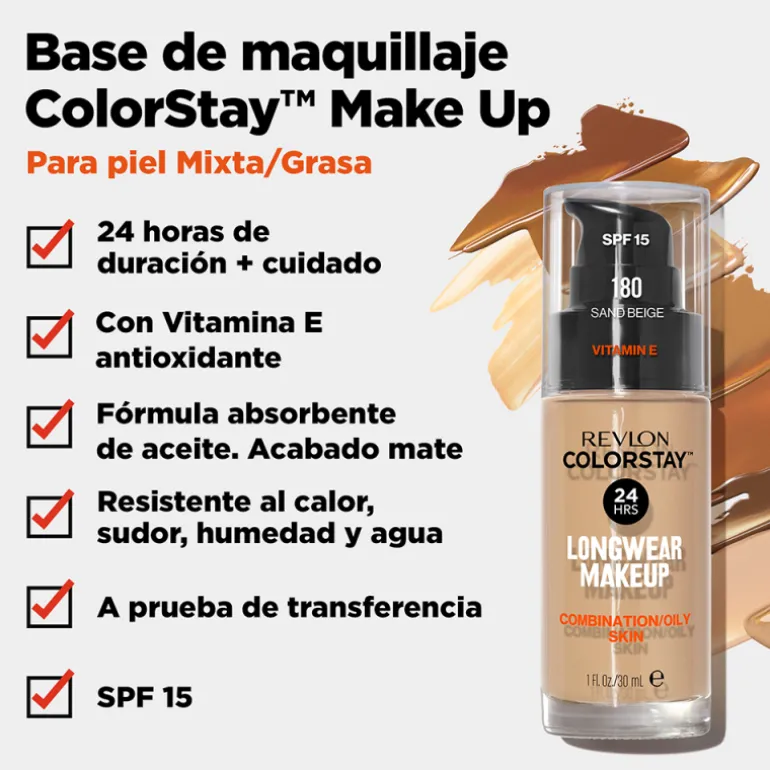 Colorstay Makeup Piel Mixta y Grasa Spf15