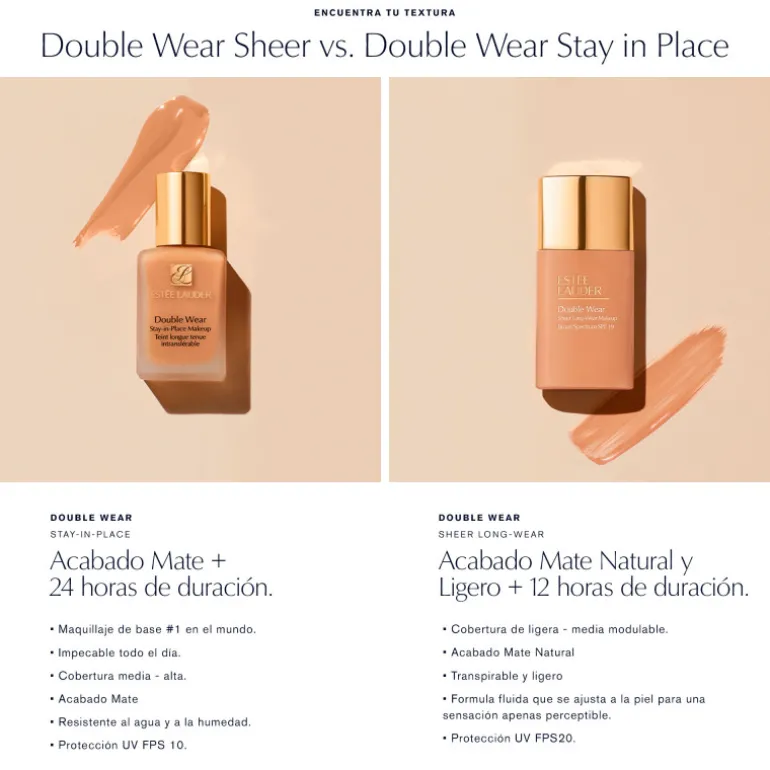 DOUBLE WEAR SHEER MATTE FDT