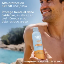 FOTOPROTECTOR TRANSPARENTE SPRAY WET SKIN SPF50