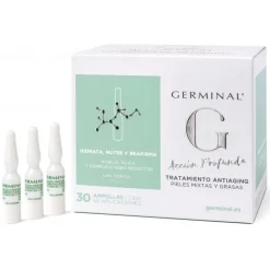 GERMINAL ACCIÓN PROFUNDA ANTIAGING PIELES MIXTAS Y GRASAS 30 AMPOLLAS