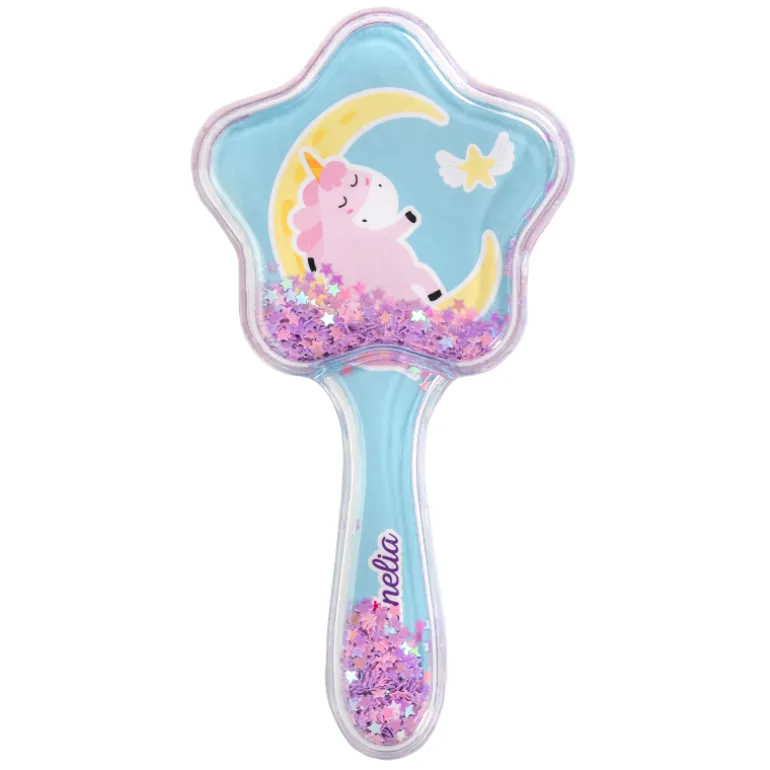 Glittery Hair Brush Unicorn