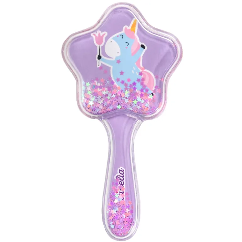 Glittery Hair Brush Unicorn