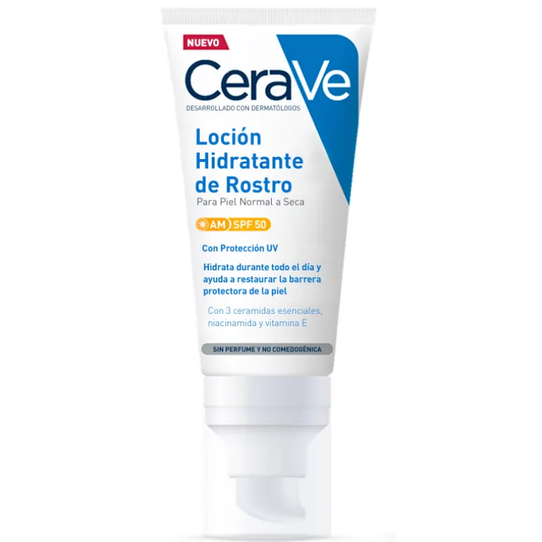 LOCIÓN HIDRATANTE DE ROSTRO CON SPF50