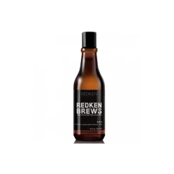 REDKEN BREWS 3-IN-1 SHAMPOO, CONDITIONER & BODY WASH 300ML