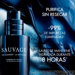 SAUVAGELimpiador facial - carbón negro y cactus