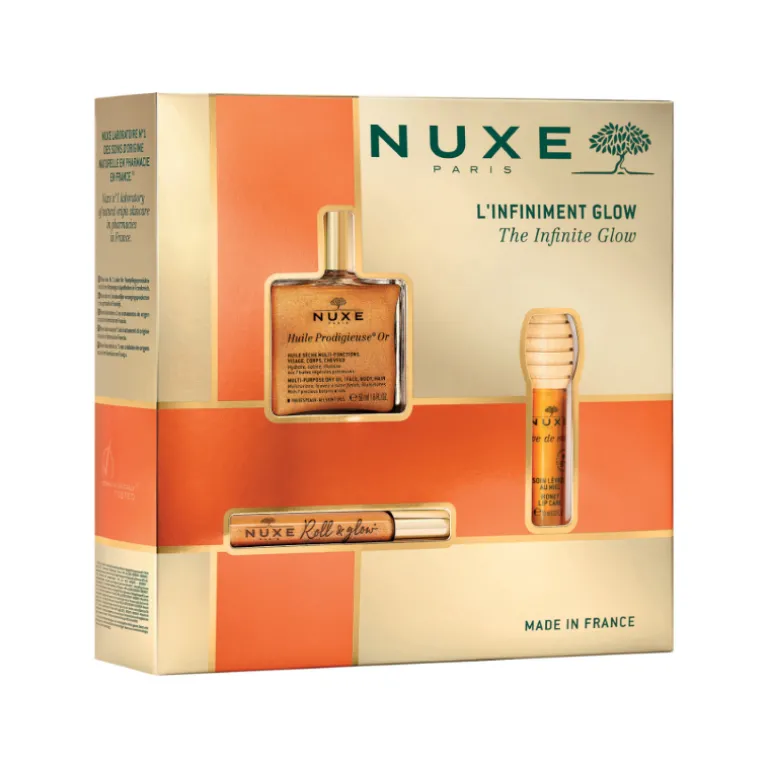Set Glow infinito Huile Prodigieuse Or + Roll & Glow Huile Prodigieuse Or + Rêve de Miel