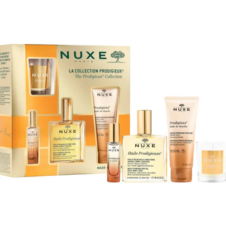 Set Huile Prodigieuse + Prodigieux Aceite de Ducha + Prodigieux le Parfum + Prodigieux Vela
