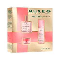 Set Huile Prodigieuse Florale + Very Rose Bálsamo  Labios + Very Rose Agua Micelar