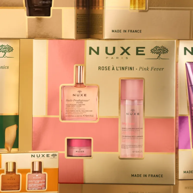 Set Huile Prodigieuse Florale + Very Rose Bálsamo Labios + Very Rose Agua Micelar