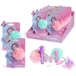World Butterfly Lip & Pompom Set