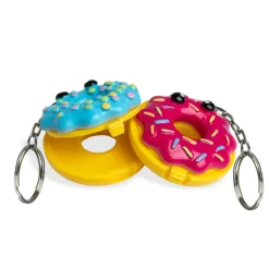 World Donut Lip Balm Keychain